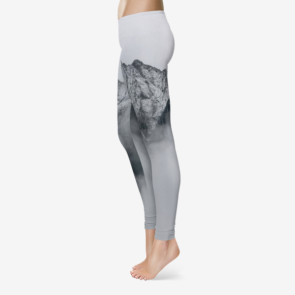 Mountain Mist Temp Control Cotton Leggings S Printy6 Clothing - Tracy McCrackin Photography