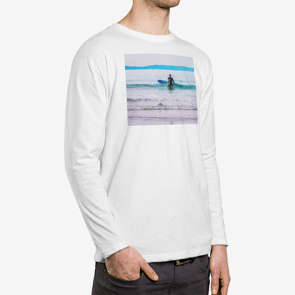 Into the Deep Crew Neck Long sleeve T-shirt White / S Printy6 Clothing - Tracy McCrackin Photography