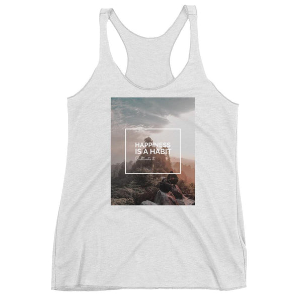 Happiness Is A Choice Women's Racerback Tank Giclee / Vintage Black / XS Tracy McCrackin Photography - Tracy McCrackin Photography