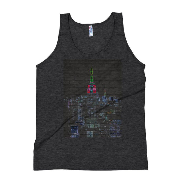 Neon New York City Unisex Tank Top Giclee / Tri-Black / XS Tracy McCrackin Photography Clothing - Tracy McCrackin Photography