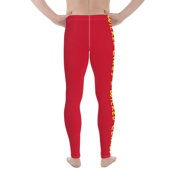 Wicked Lines Unisex Leggings (Red) Tracy McCrackin Photography Clothing - Tracy McCrackin Photography