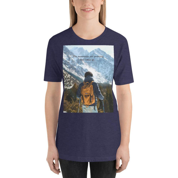 The Mountains are Calling Short-Sleeve Unisex T-Shirt Giclee / Black / XS Tracy McCrackin Photography - Tracy McCrackin Photography