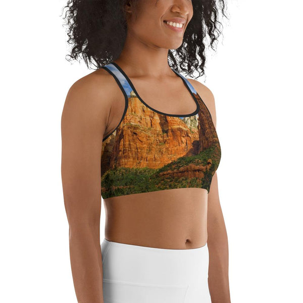 Red Rocks Sports bra Giclee / White / XS Tracy McCrackin Photography - Tracy McCrackin Photography
