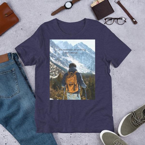 The Mountains are Calling Short-Sleeve Unisex T-Shirt Giclee / Black / XS Tracy McCrackin Photography - Tracy McCrackin Photography