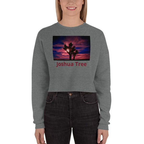 Joshua Tree Crop Sweatshirt - California Tracy McCrackin Photography - Tracy McCrackin Photography