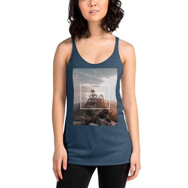 Happiness Is A Choice Women's Racerback Tank Giclee / Vintage Black / XS Tracy McCrackin Photography - Tracy McCrackin Photography