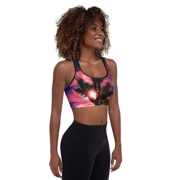 Joshua Tree Padded Sports Bra - California Giclee / White / L Tracy McCrackin Photography - Tracy McCrackin Photography
