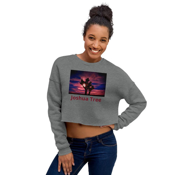 Joshua Tree Crop Sweatshirt - California Tracy McCrackin Photography - Tracy McCrackin Photography