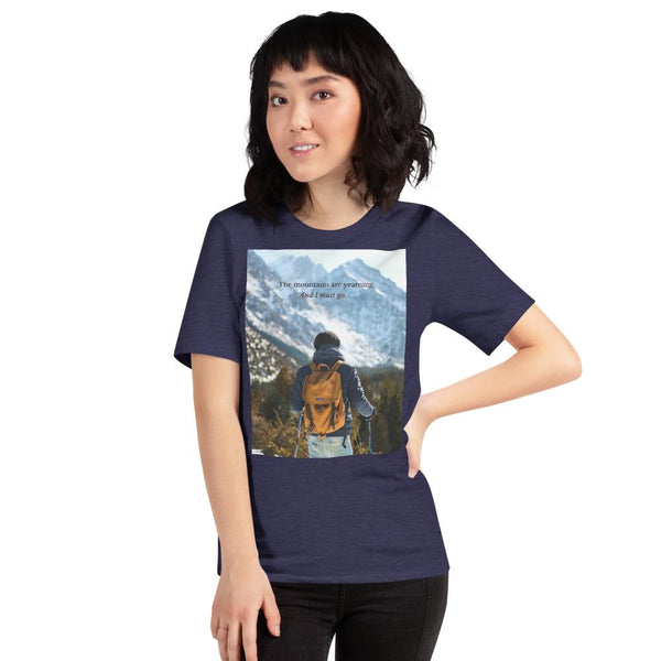 The Mountains are Calling Short-Sleeve Unisex T-Shirt Giclee / Black / XS Tracy McCrackin Photography - Tracy McCrackin Photography