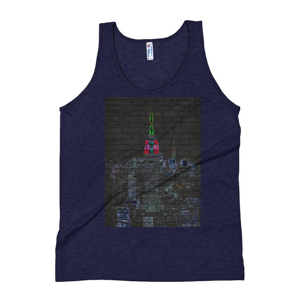 Neon New York City Unisex Tank Top Giclee / Tri-Black / XS Tracy McCrackin Photography Clothing - Tracy McCrackin Photography