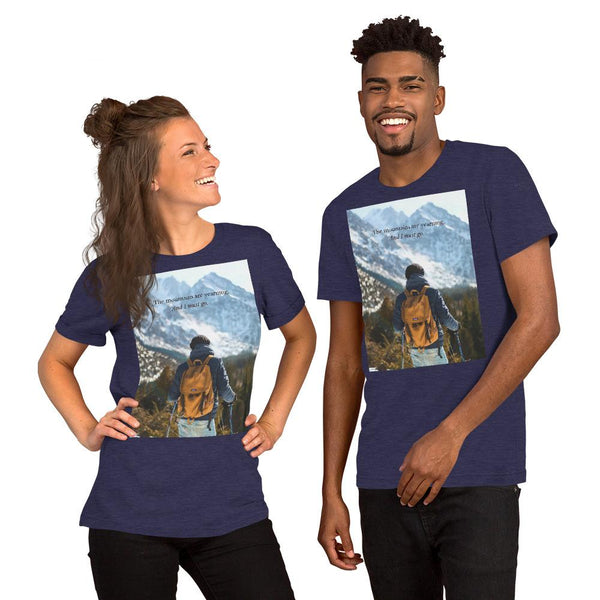 The Mountains are Calling Short-Sleeve Unisex T-Shirt Giclee / Black / XS Tracy McCrackin Photography - Tracy McCrackin Photography
