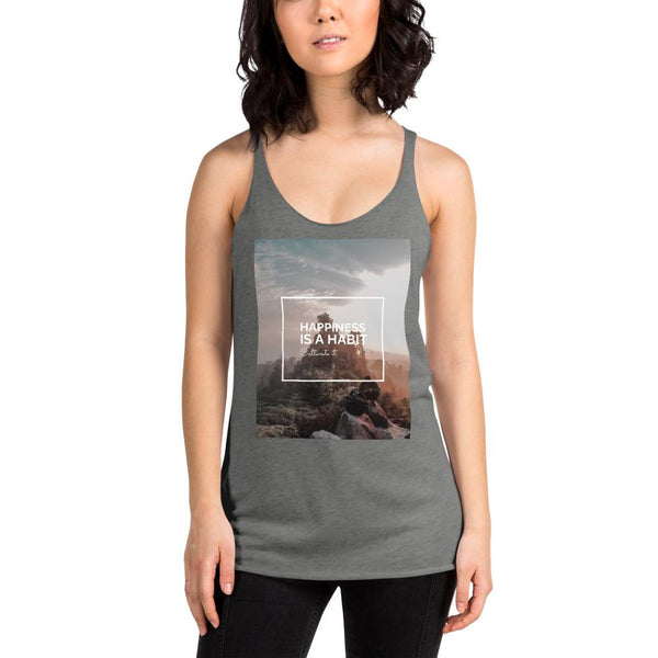 Happiness Is A Choice Women's Racerback Tank Giclee / Vintage Black / XS Tracy McCrackin Photography - Tracy McCrackin Photography