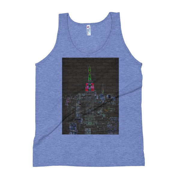 Neon New York City Unisex Tank Top Giclee / Tri-Black / XS Tracy McCrackin Photography Clothing - Tracy McCrackin Photography