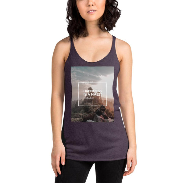 Happiness Is A Choice Women's Racerback Tank Giclee / Vintage Black / XS Tracy McCrackin Photography - Tracy McCrackin Photography