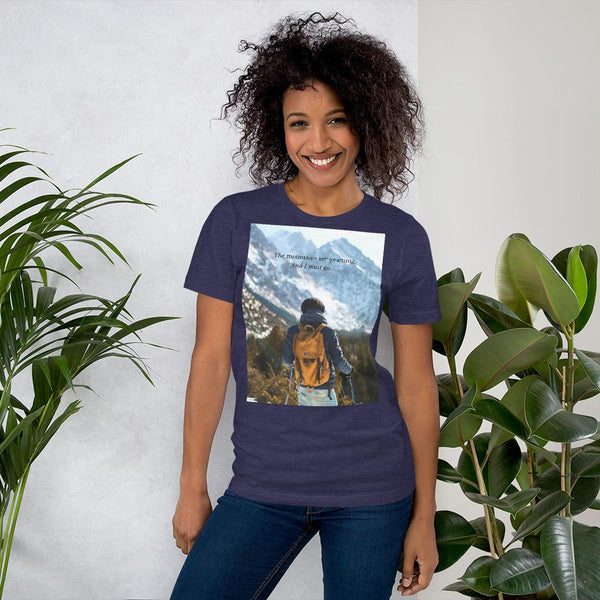 The Mountains are Calling Short-Sleeve Unisex T-Shirt Giclee / Black / XS Tracy McCrackin Photography - Tracy McCrackin Photography