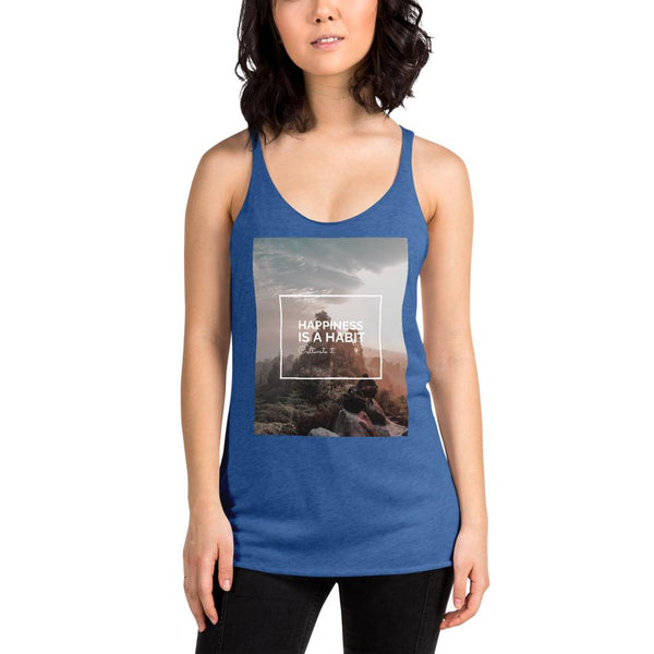 Happiness Is A Choice Women's Racerback Tank Giclee / Vintage Black / XS Tracy McCrackin Photography - Tracy McCrackin Photography