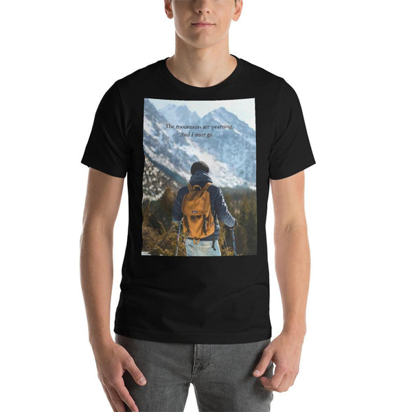 The Mountains are Calling Short-Sleeve Unisex T-Shirt Giclee / Black / XS Tracy McCrackin Photography - Tracy McCrackin Photography