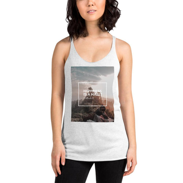 Happiness Is A Choice Women's Racerback Tank Giclee / Vintage Black / XS Tracy McCrackin Photography - Tracy McCrackin Photography