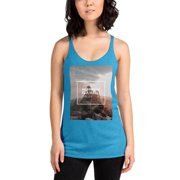 Happiness Is A Choice Women's Racerback Tank Giclee / Vintage Black / XS Tracy McCrackin Photography - Tracy McCrackin Photography