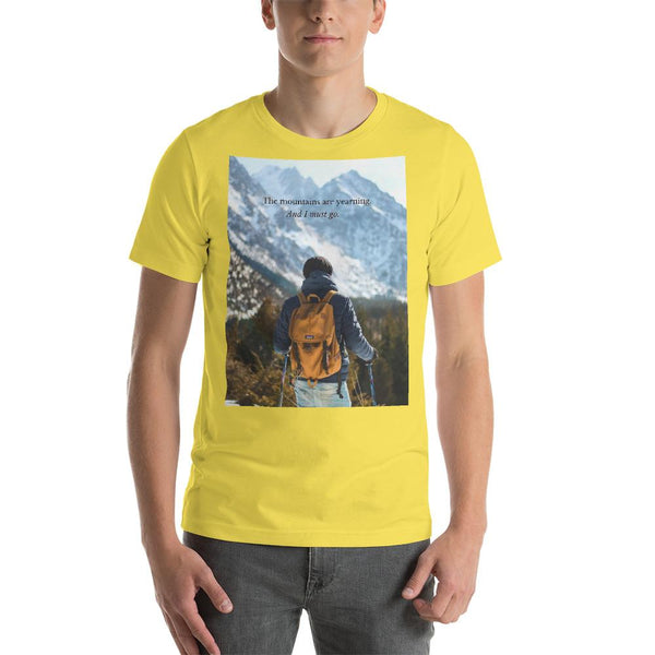 The Mountains are Calling Short-Sleeve Unisex T-Shirt Giclee / Black / XS Tracy McCrackin Photography - Tracy McCrackin Photography