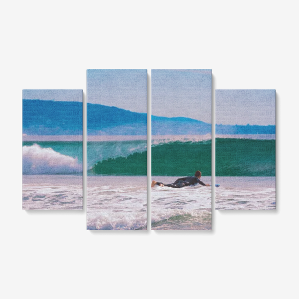 Catching the Big One - 4 Piece Canvas Wall Art - Framed Ready to Hang 4x12"x32 4 x 12 x 32 / Canvas Only(rolled) Printy6 Wall art - Tracy McCrackin Photography