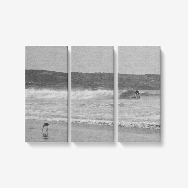 California Surfing - 3 Piece Canvas Wall Art - Framed Ready to Hang 3x8"x18" 3 x 8 x 18 / Canvas Only(rolled) Printy6 Wall art - Tracy McCrackin Photography