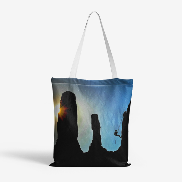 Celestial Sky Tote - Heavy Duty Natural Canvas White / 13'' x 15'' Printy6 Bags - Tracy McCrackin Photography