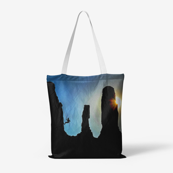 Celestial Sky Tote - Heavy Duty Natural Canvas White / 13'' x 15'' Printy6 Bags - Tracy McCrackin Photography
