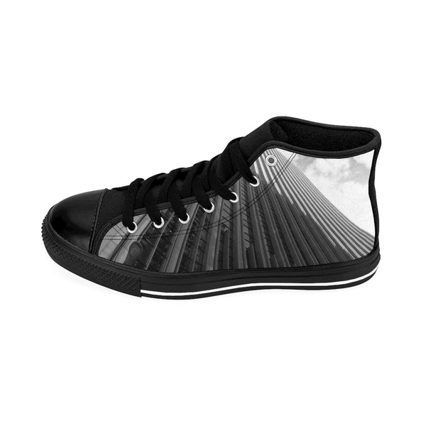 City High-rise Men's High-top Sneakers Black / US 9 Printify Clothing - Tracy McCrackin Photography