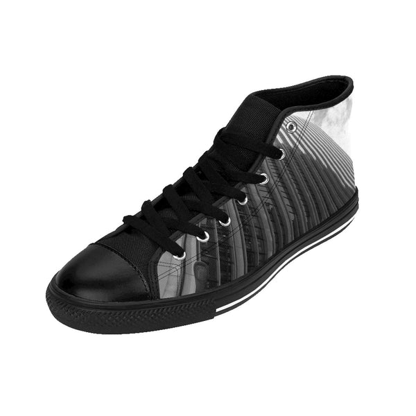 City High-rise Men's High-top Sneakers Black / US 9 Printify Clothing - Tracy McCrackin Photography