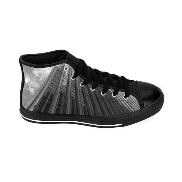 City High-rise Men's High-top Sneakers Black / US 9 Printify Clothing - Tracy McCrackin Photography