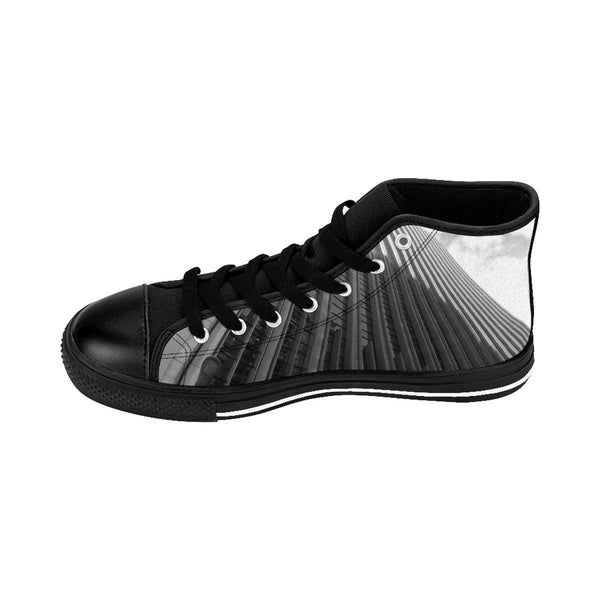 City High-rise Men's High-top Sneakers Black / US 9 Printify Clothing - Tracy McCrackin Photography