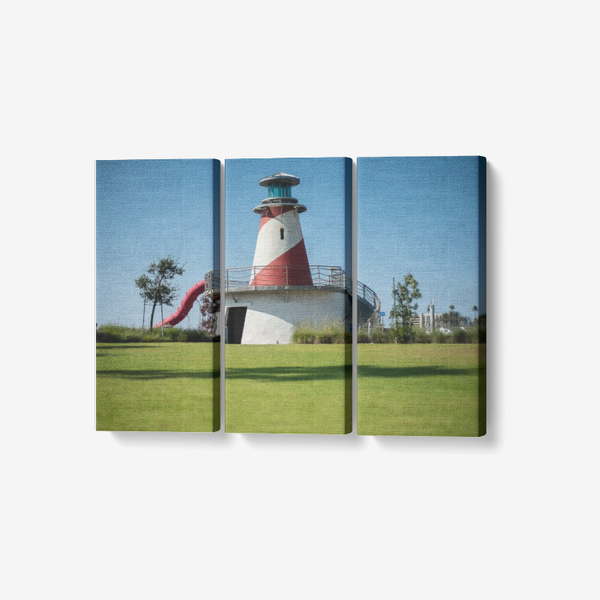 Lighthouse - 3 Piece Canvas Wall Art - Framed Ready to Hang 3x8"x18" 3 x 8 x 18 / Canvas Only(rolled) Printy6 Wall art - Tracy McCrackin Photography