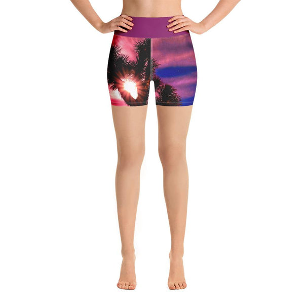 Joshua Tree Colorful Yoga Shorts - California XS Tracy McCrackin Photography - Tracy McCrackin Photography