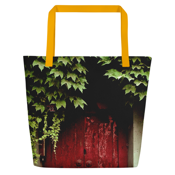 Red Door Day Bag Giclee / Black Printful Bags - Tracy McCrackin Photography