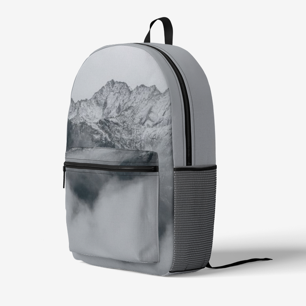 Mountain Mist Utility Backpack Black Printy6 Bags - Tracy McCrackin Photography