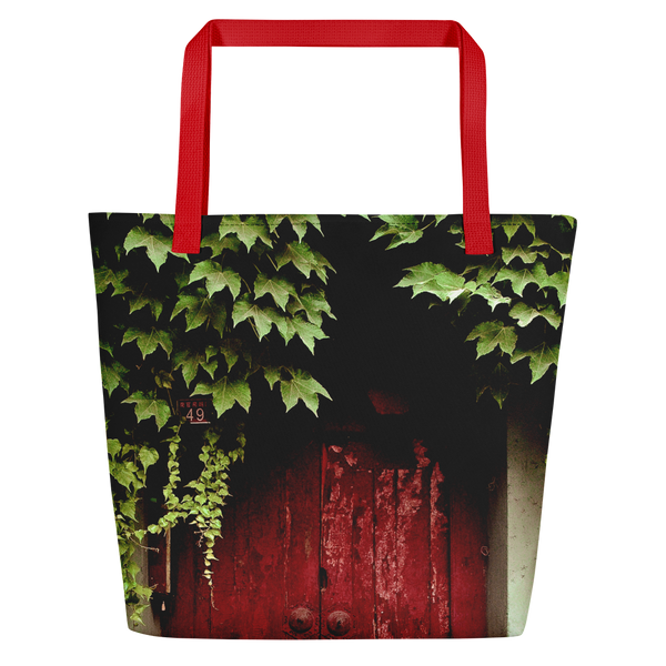 Red Door Day Bag Giclee / Black Printful Bags - Tracy McCrackin Photography