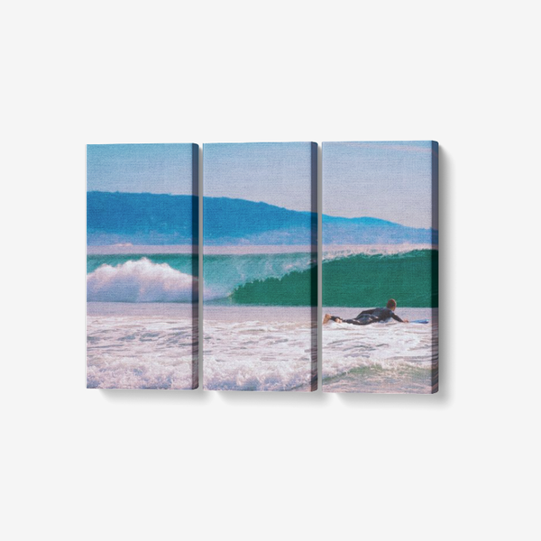 Surf's Up - 3 Piece Canvas Wall Art - Framed Ready to Hang 3x8"x18" 3 x 8 x 18 / Canvas Only(rolled) Printy6 Wall art - Tracy McCrackin Photography