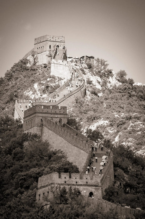 Majestic Pathways: The Great Wall of China on a Sunlit Journey Giclee / Colored / 5 x 7 Tracy McCrackin Photography Wall art - Tracy McCrackin Photography