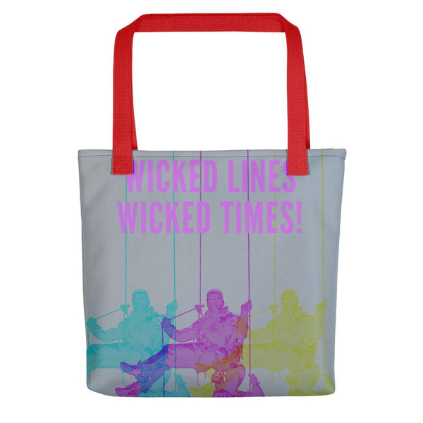 Wicked Times Rock Climbing Tote bag Giclee / Red Tracy McCrackin Photography - Tracy McCrackin Photography