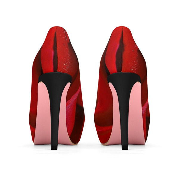 Rose Petal Women's Platform Heels US 7 Printify Clothing - Tracy McCrackin Photography