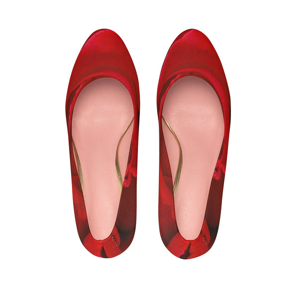 Rose Petal Women's Platform Heels US 7 Printify Clothing - Tracy McCrackin Photography