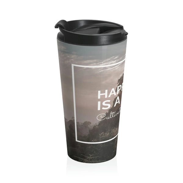 Happiness Is A Habit - Stainless Steel Travel Mug Printify Mug - Tracy McCrackin Photography