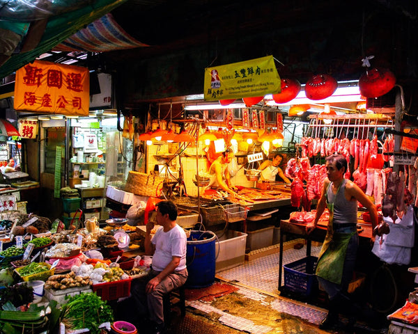 Hustle and Bustle: Hong Kong's Vibrant City Market Giclee / Colored / 5 x 7 Tracy McCrackin Photography Wall art - Tracy McCrackin Photography
