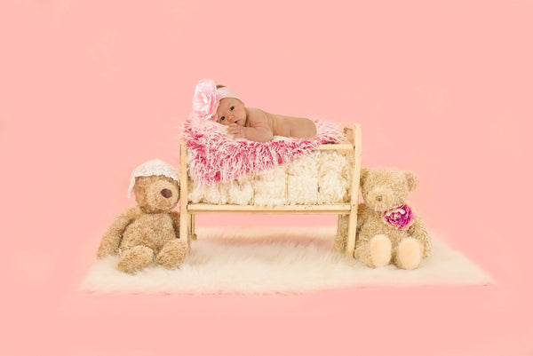 baby-in-a-cradle-with-teddy-bear Giclee / Colored / 5 x 7 Tracy McCrackin Photography - Tracy McCrackin Photography