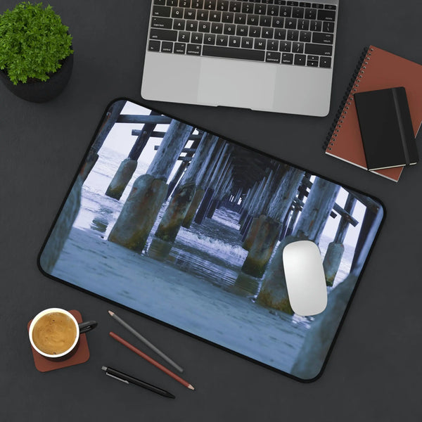 Beach Pier Desk Mat Printify Home Decor - Tracy McCrackin Photography