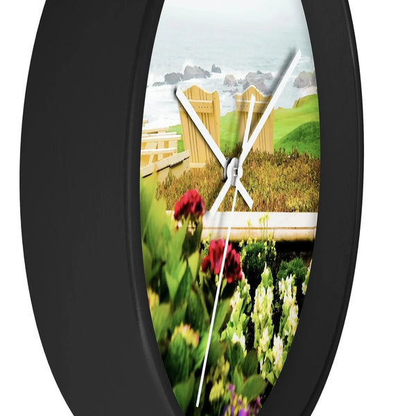 Beach Time Wall clock - Carmel, California Printify Home Decor - Tracy McCrackin Photography