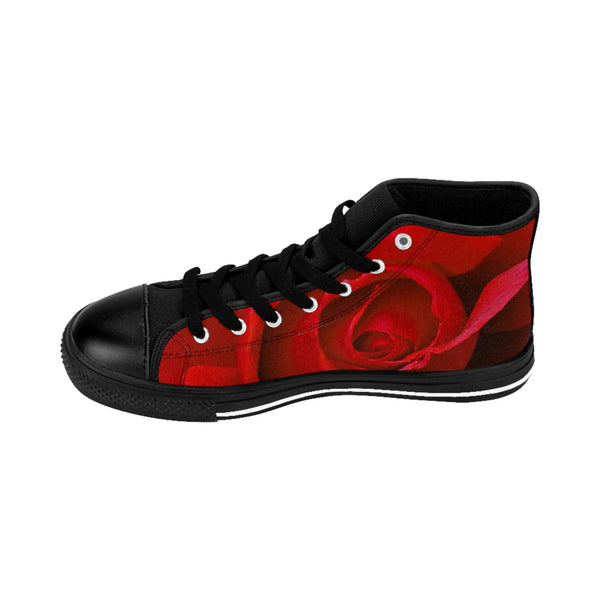 Custom Rose Women's High-top Sneakers Printify Shoes - Tracy McCrackin Photography