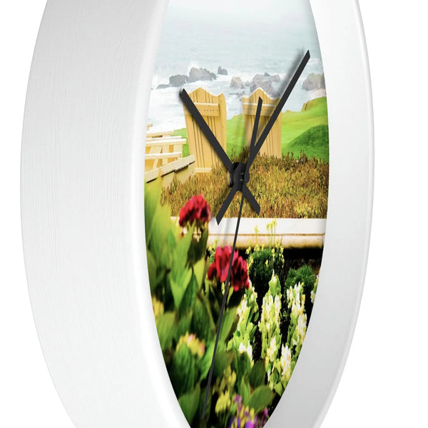 Beach Time Wall clock - Carmel, California Printify Home Decor - Tracy McCrackin Photography
