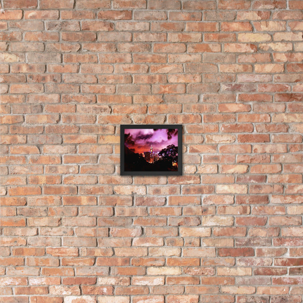 Ruby City at Night Framed poster (Colored) Tracy McCrackin Photography - Tracy McCrackin Photography